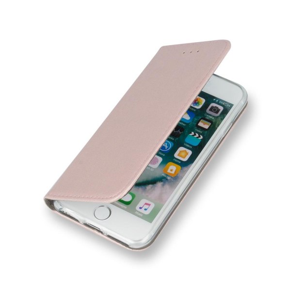 Motorola One Zoom - Älykäs magneettinen matkapuhelinlompakko - ruusunkulta Pink gold