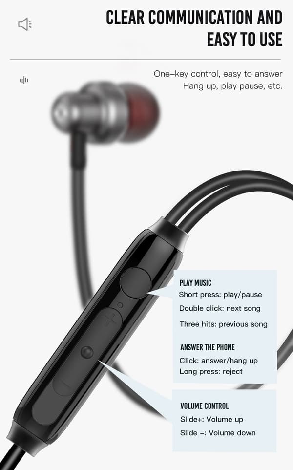 In-Ear Hörlurar med mikrofon 3,5mm iPhone, Samsung Grey