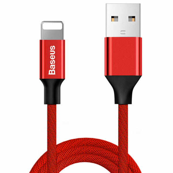 iPhone Snabbladdning Lightning kabel för iPhone / iPad - 3m Röd