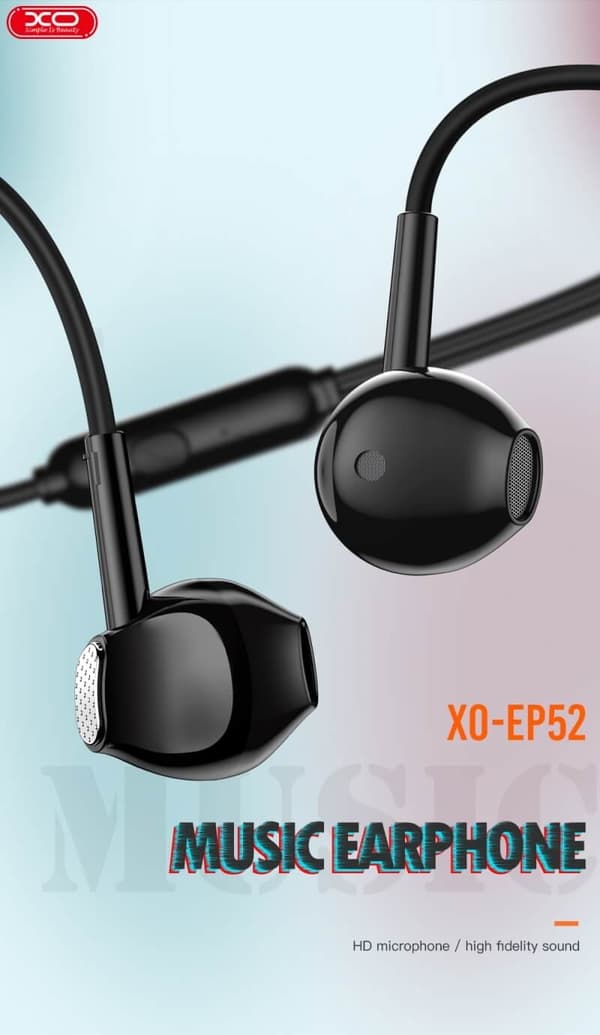 In-Ear Trådbundna Hörlurar med mikrofon 3,5mm iPhone Samsung Vit White