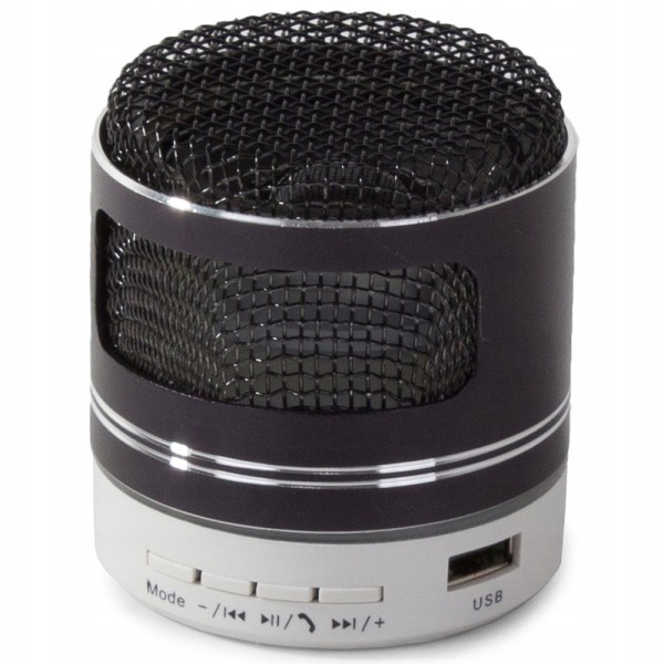Bærbar Mini Bluetooth-højttaler FM-radio, Hukommelseskort, AUX Black