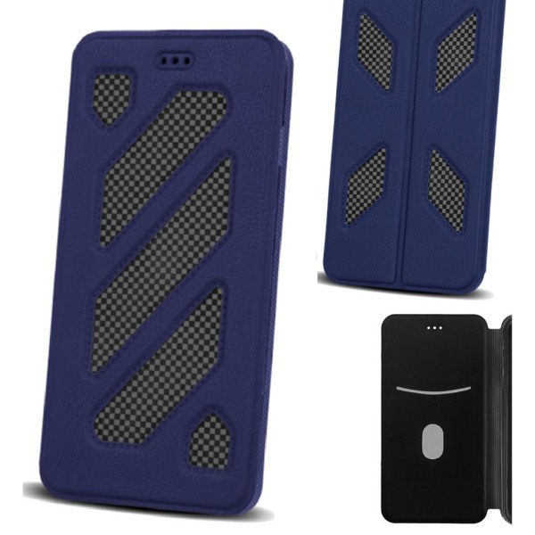 iPhone 6 / 6s - Smart Solid Case Mobilplånbok - Blå Blå