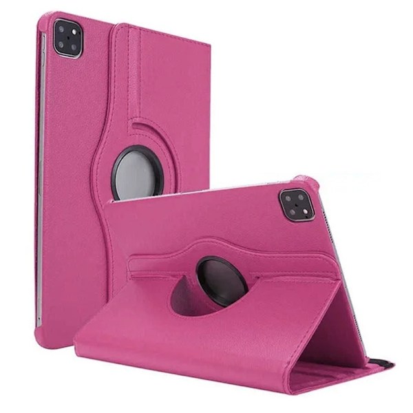 iPad Air 13" (2024) / (2025) - Fodral Roterbar 360° - Rosa Pink