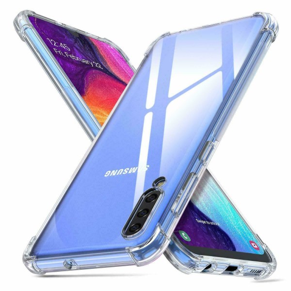 Samsung Galaxy A20e - Bumper Ekstra stødsikker tyndt blødt cover Transparent