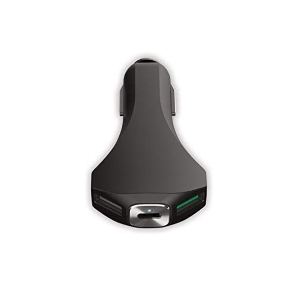 USB-C, Dual USB OC-3.0 Billaddare FOREVER iPhone/Android Black