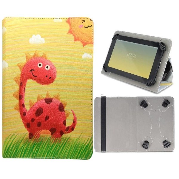 Universal Flip Case til 9-10,2" tablets - Dino Multicolor