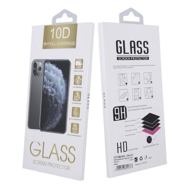 2-PACK iPhone 12 PRO MAX - 10D Helskärm Härdat Glas Transparent