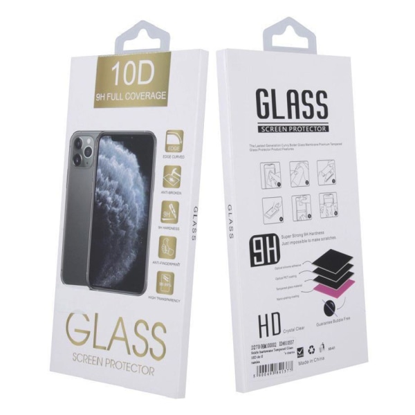 2-PACK iPhone 12 PRO MAX - 10D koko näytön karkaistu lasi Transparent