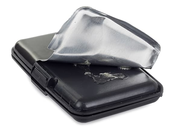 RFID-Säkert Korthållare i Aluminium Black