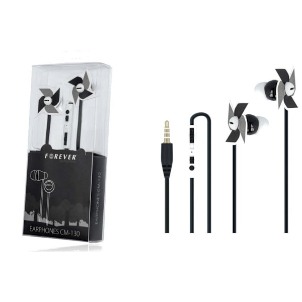 Forever CM-130 In-ear Hörlurar med Mikrofon Paper Windmill Svart