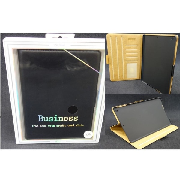 iPad Air-1 - Business Edition nahkainen laadukas lompakkokotelo Black