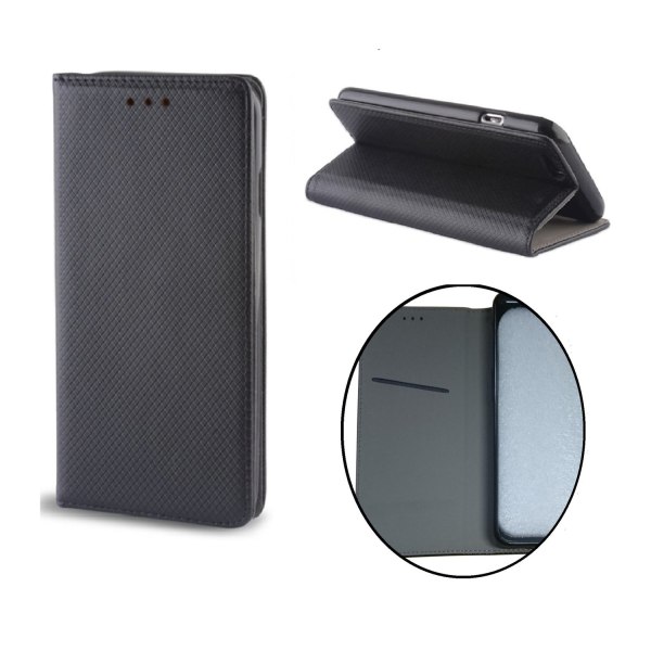 iPhone 11 - Smart Magnet Flip Case Mobiililompakko - Musta Black