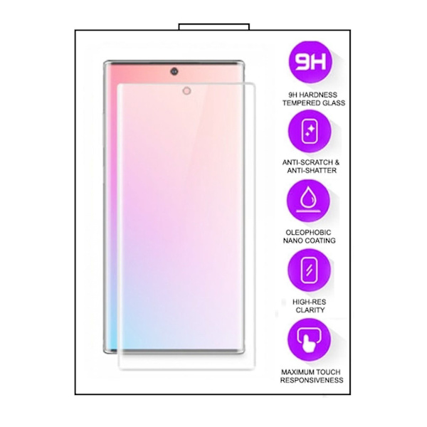 Samsung Galaxy Note 10 - iGlow 5D Härdat Glas  - Transparent Transparent