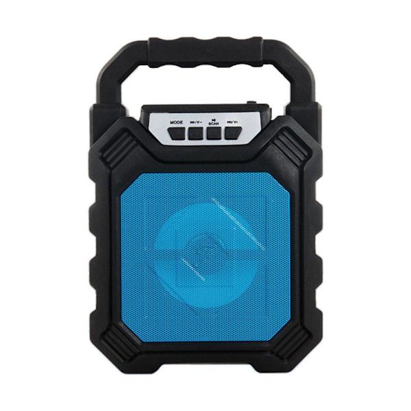 Trådlös Portable Bluetooth Högtalare med Mikrofon, Tf kort, AUX Black