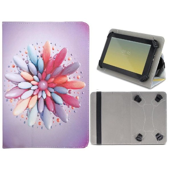 Universal Flip Case til 9-10,2" tablets Candy Flower Multicolor