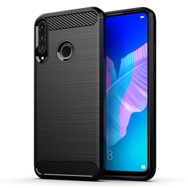 Huawei Y6 (2019) - Fleksibelt Carbon Soft TPU Cover - Sort Black