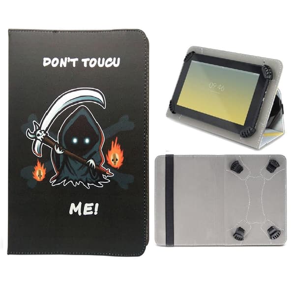 Universal Flip Fodral för 7"-8" Surfplattor - Don't touch me! Black