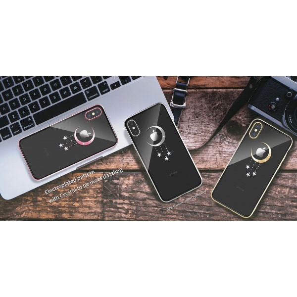 iPhone XS Max - DEVIA Meteor Crystal Case-TransparentSilver Transparent