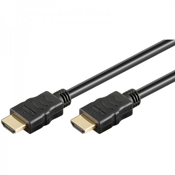 Kullattu HDMI-kaapeli 3D- ja 4K-tuella - Pituus 1,8 m Black