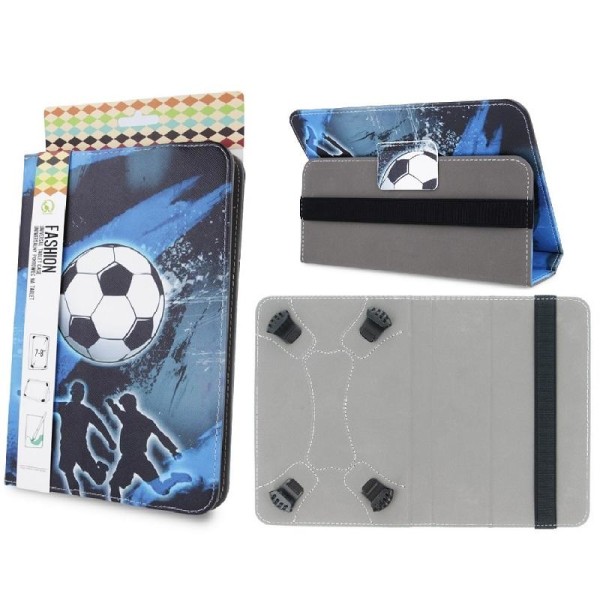 Universal Flip Case til 9-10,2" tablets - Fodbold Multicolor