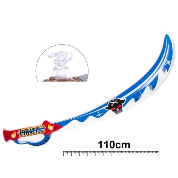 Fashion oppustelig pirat sværd børnelegetøj 110 cm Multicolor