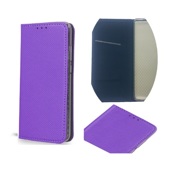 LG G7 ThinQ - Smart Magnet Fodral Mobilplånbok - Lila Lila