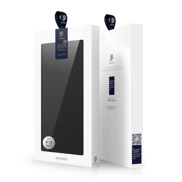 iPhone 12 Mini - DUX DUCIS Skin Pro Mobilplånbok - Svart Black