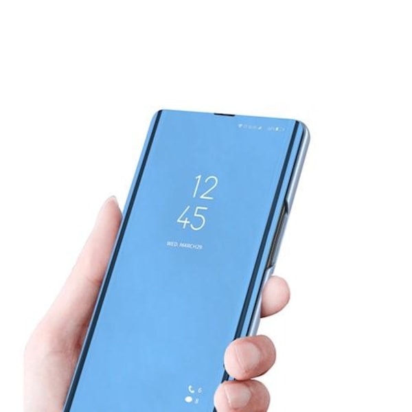 Xiaomi Redmi Note 10S / Note 10 4G - Smart Clear View Fodral Blå Blå