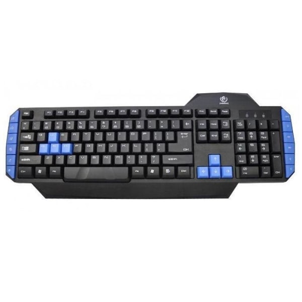 Rebeltec Warrior Gaming Keyboard med 12 Multimedia Keys Svart