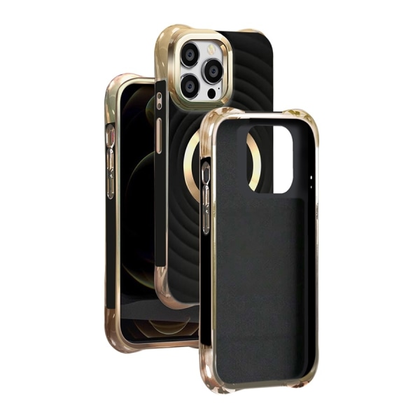 iPhone 15 - MagSafe-kompatibel Circle Glam Mag Skal Black