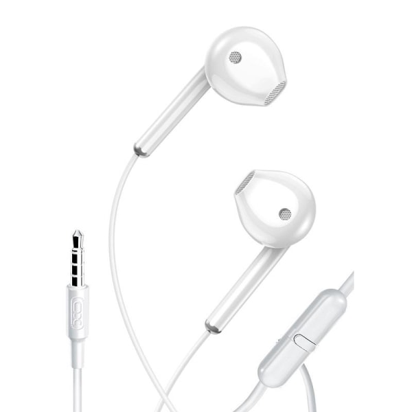 In-Ear Trådbundna Hörlurar med mikrofon 3,5mm iPhone, Samsung Vit