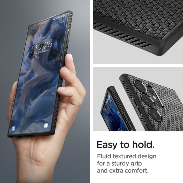 Samsung Galaxy S23 Ultra - SPIGEN Spigen Liquid Air Cover Mat Black