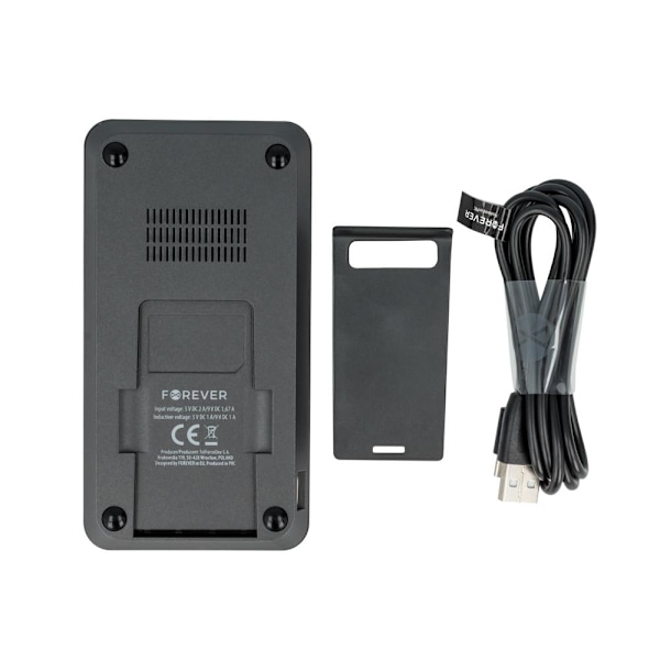FOREVER 10W Fast QI trådløs oplader - til iPhone / Android Black