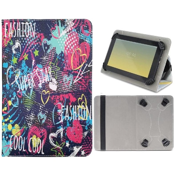Universal Flip Case til 9-10,2" tablets - Graffiti Multicolor