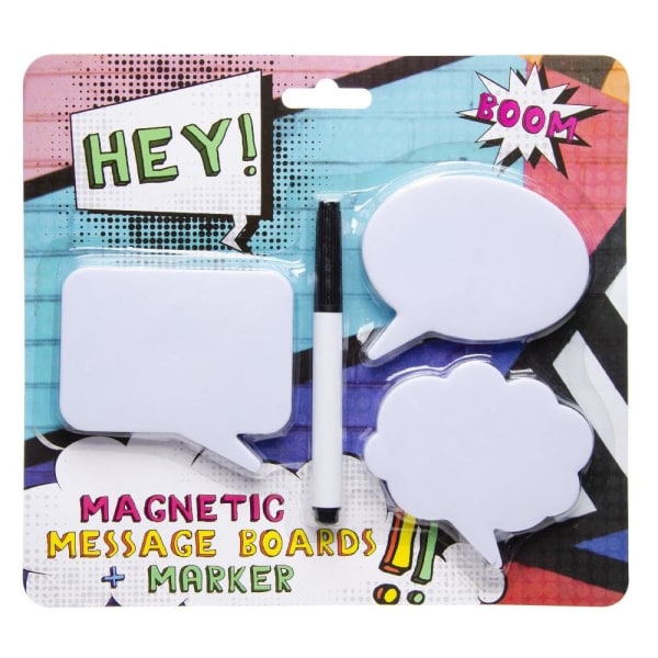 Magnetiskt Message Board Set med Markör /återanvändbart Board White