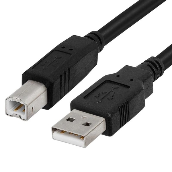 3m Skrivare /Skannrar kabel USB(hane) till USB typ B (hane) Svart
