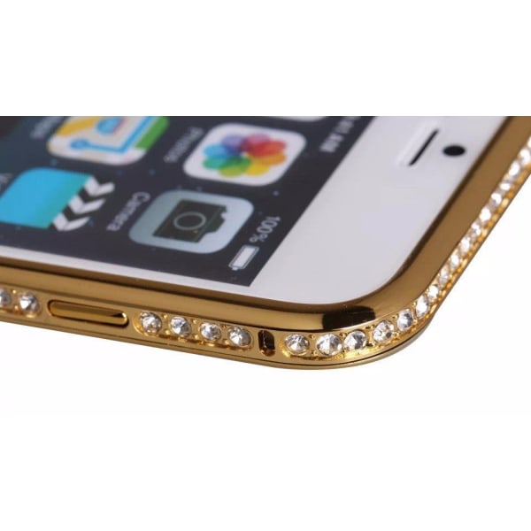 iPhone 6 / 6S - Fancy Skal Bakstycket smycke på baksidan - Svart Svart