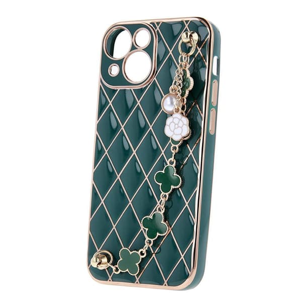 iPhone 13 PRO - Elegant Glamour Mjuk Skal Grön