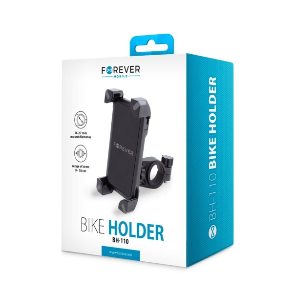 Universal FOREVER 360 Roter Bike Mobile Holder Størrelse til 6,5 Black