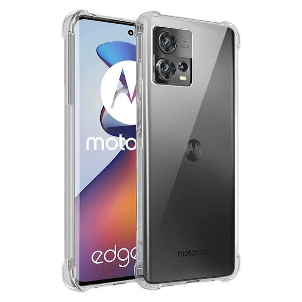 Motorola Moto G53 / G13 / G23 Bumper Extra Stöttåligt Slim Skal Transparent