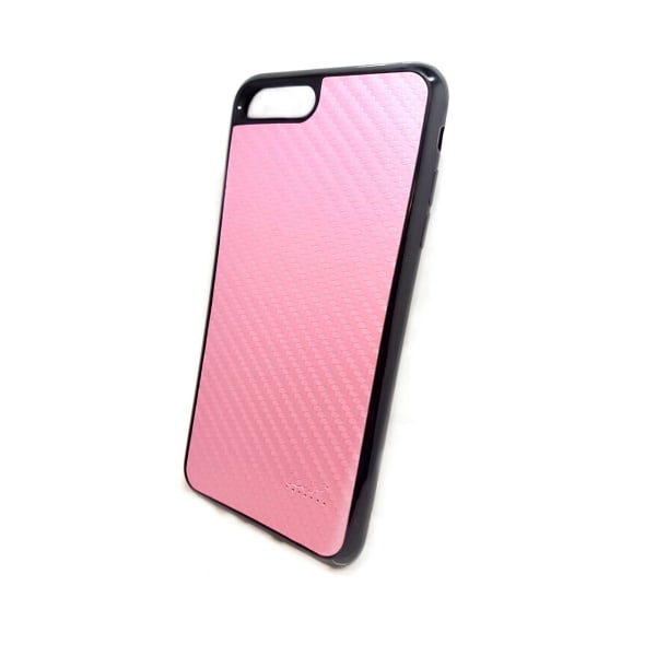 iPhone 7 Plus / 8 Plus Beeyo Carbon takakuori - vaaleanpunainen Pink