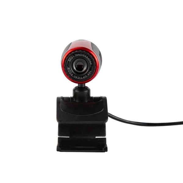Setty USB Digital Webbkamera med Mikrofon Svart röd multifärg