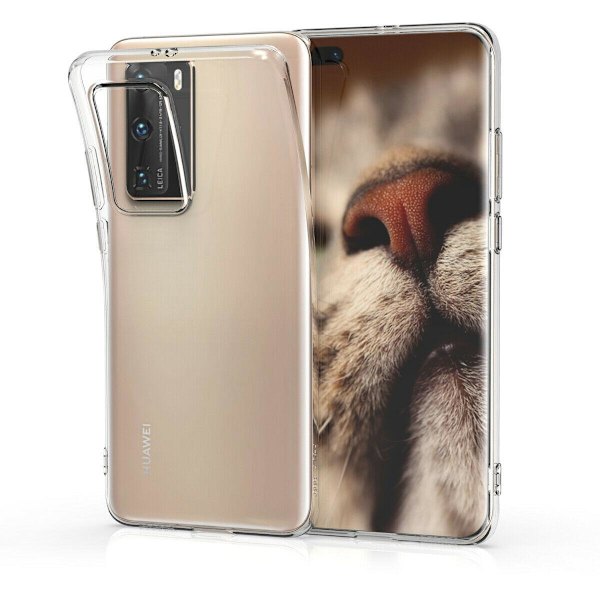 Huawei P40 - 3MK Clear TPU Mjuk Skal - Transparent Transparent