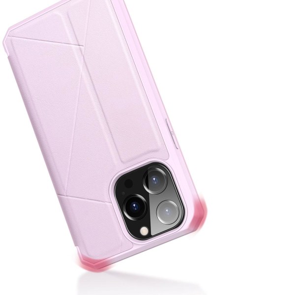 iPhone 13 Pro Max -  Dux DUCIS Shockproof Mobilplånbok - Rosa Rosa