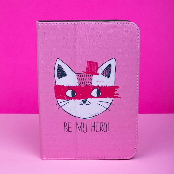 Universal Flip Case til 9-10,2" tabletter - Kitty Multicolor