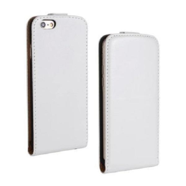 iPhone 6 Plus / 6s Plus DeLuxe Læder Taske Mobilpung - Hvid White