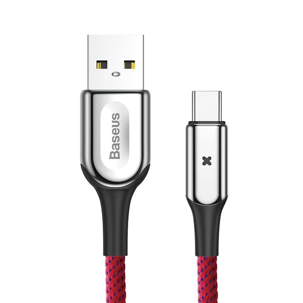 Baseus USB-C 3Amp Kavlar Laddningskabel - 50cm Red
