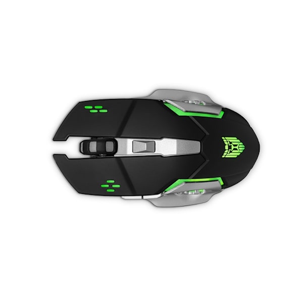 Liocat trådløs gamingmus med LED-belysning, 600 mAh batteri Black