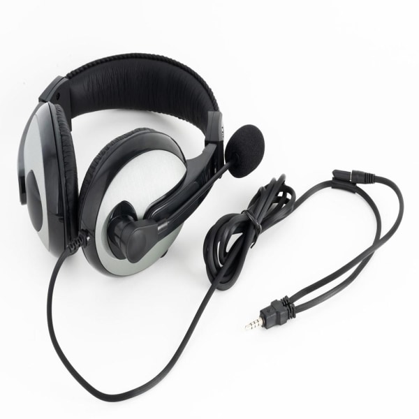 HAVIT Stereo sound 40mm langalliset kuulokkeet mikrofonilla - musta Stonegrey