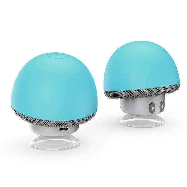Trådlös Portable Bluetooth Högtalare med Mikrofonen Mobilhållare Blå